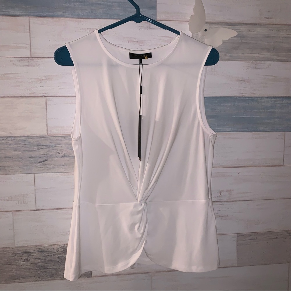 Donna Karan Sleeveless White Blouse